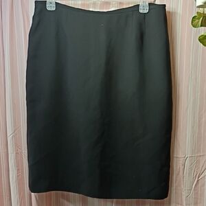 Kasper Classic Black Pencil Skirt
